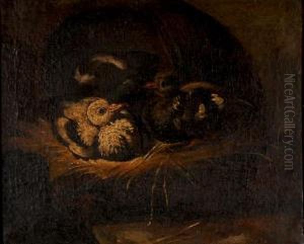 Papere Con Coniglio Oil Painting by Felice Boselli