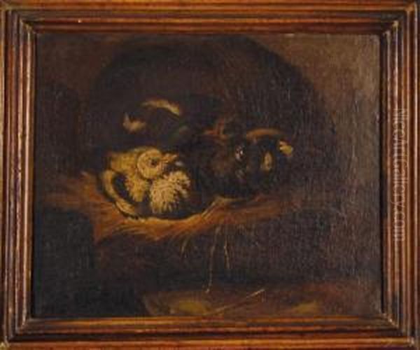 Papere Con Coniglio Oil Painting by Felice Boselli