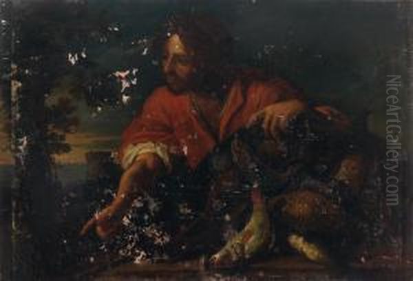 Le Marchand De Poissons Oil Painting by Felice Boselli