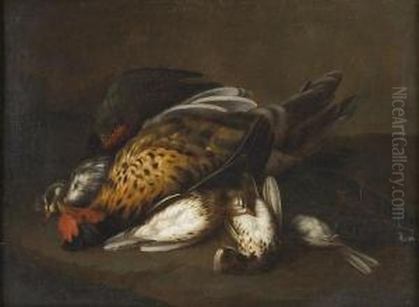 Natura Morta Di Cacciagione Oil Painting by Felice Boselli