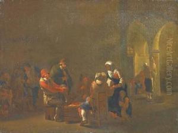 The Fortune Teller Oil Painting by Andries Dirksz. Both