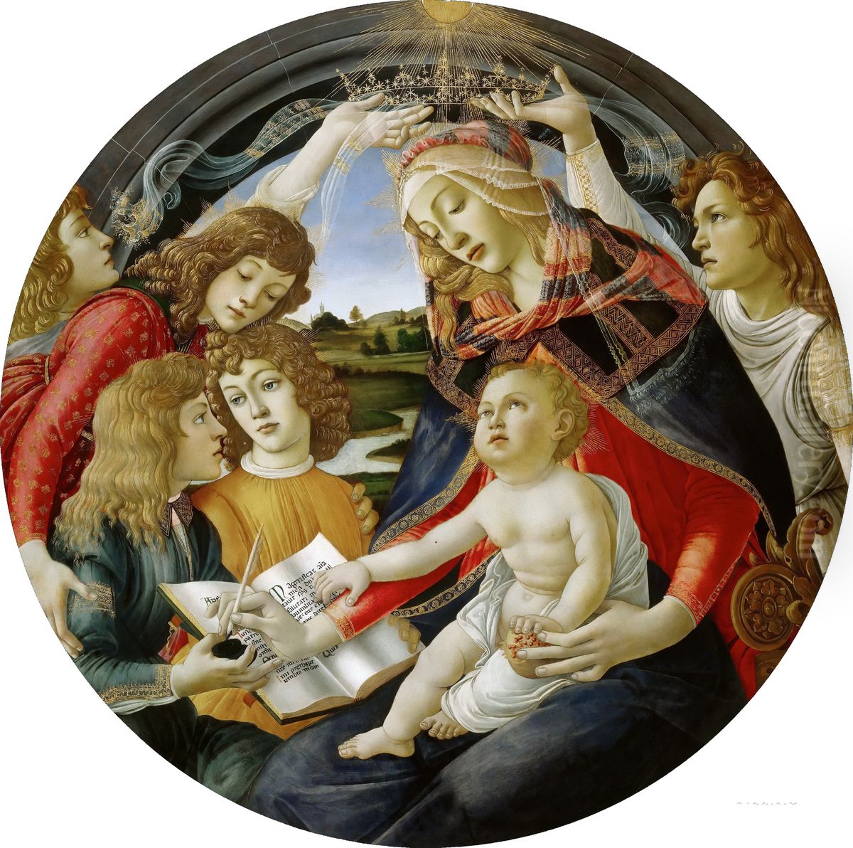 Madonna Of The Magnificat Oil Painting by Sandro Botticelli
