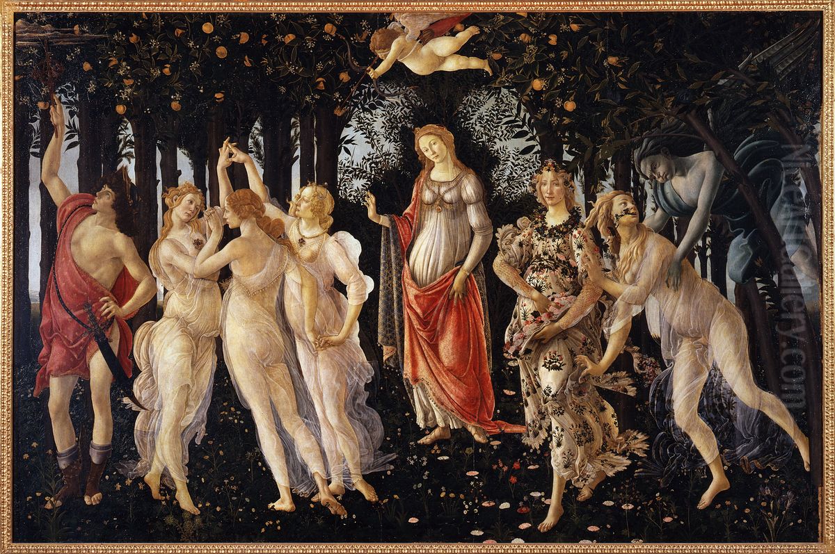 La Primavera Oil Painting by Sandro Botticelli