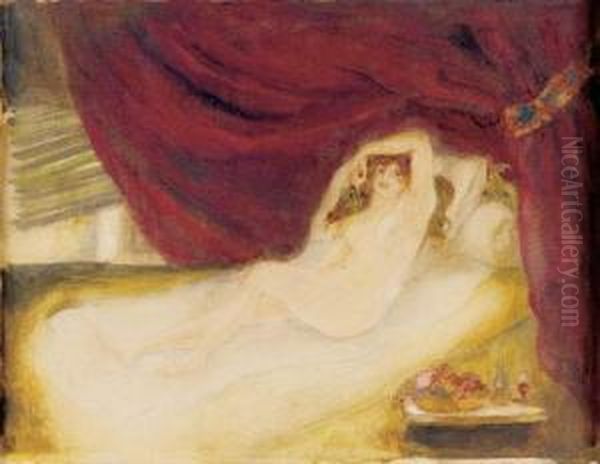 La Courtisane Oil Painting by Georges Bottini