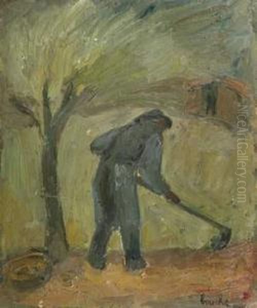  Paysan Aux Champs  Oil Painting by Georges Bouche