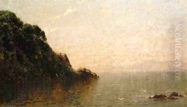 Lake Memphramagog, Vermont Oil Painting by John Bunyan Bristol