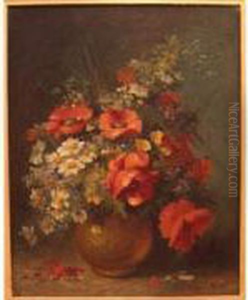 Huile Sur Toile Marouflee Sur Panneau Oil Painting by Auguste Boulard