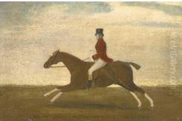 Mr Payne Of Sulby On The Clipper Oil Painting by John Boultbee