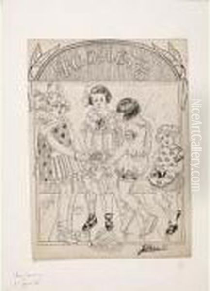 Tabliers Oil Painting by Germaine Bouret