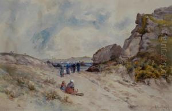 Irish Moss Gatherers Oil Painting by Arthur Merric Boyd