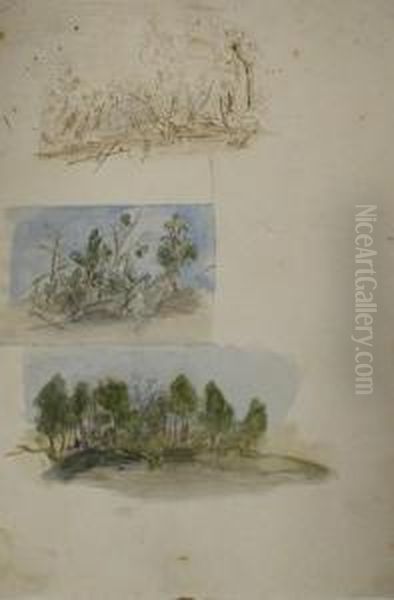 Flower Study Oil Painting by Emma Minnie Boyd