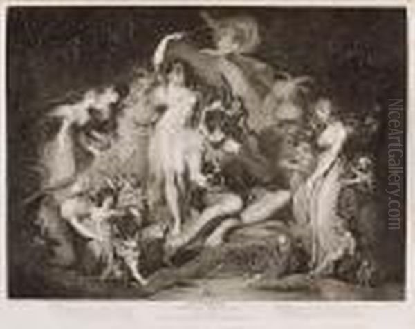 A Collection Of Prints, From 
Pictures Painted For The Purpose Of Illustrating The Dramatic Works Of 
Shakespeare, By The Artist Of Great Britain, 2 Vol. Oil Painting by John Boydel