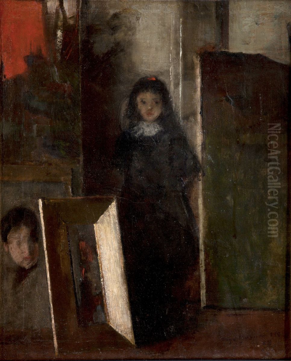 W Pracowni Oil Painting by Olga Boznanska