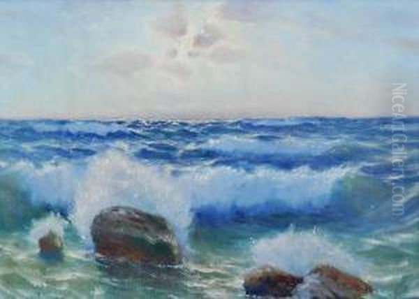 Widok Na Morze Oil Painting by Roman Bratkowski