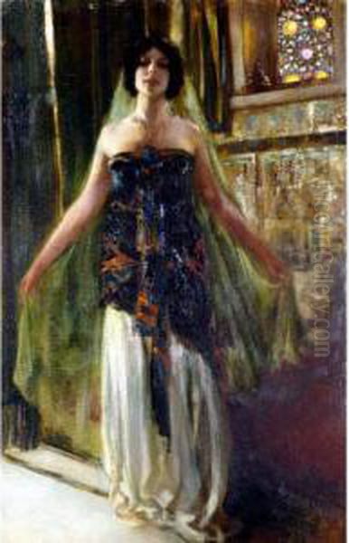 Tunisian Bride Oil Painting by Ferdinand Max Bredt