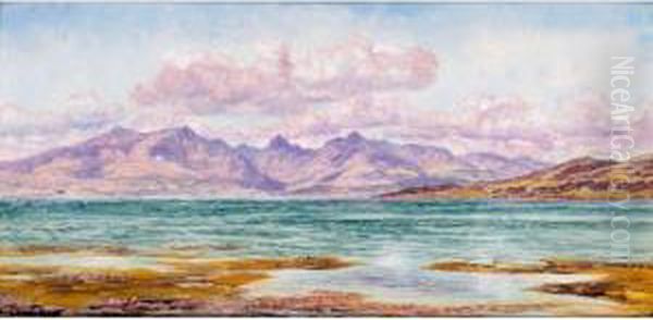 The Coast At Garroch Head Oil Painting by John Edward Brett