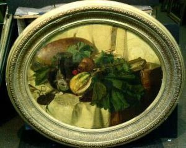 In My Atelier Oil Painting by Frederick Lee Bridell