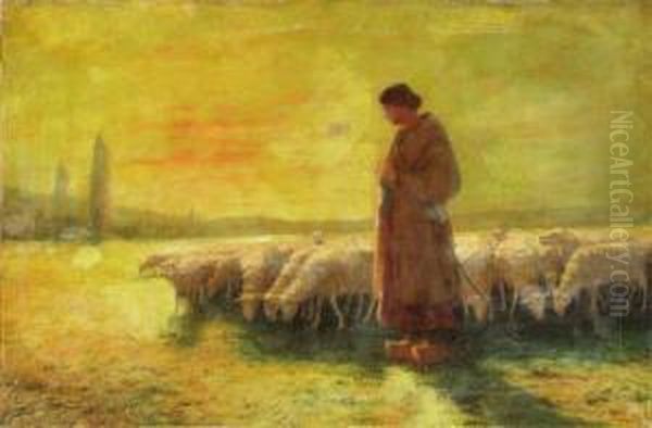 The Return Home
Oil On Canvas Oil Painting by Felix Saturnin Brissot de Warville