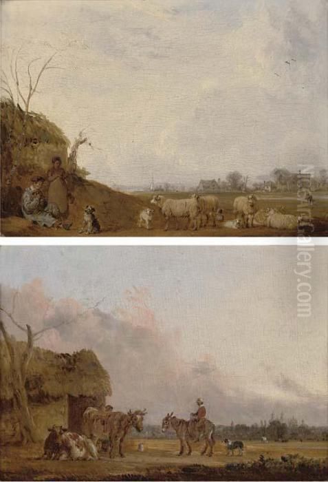 Bristow's Farm Oil Painting by Edmund Bristow