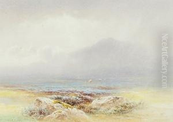 September Showers, Brendan Moor, Exmoor Oil Painting by Charles Edward Snr Brittan