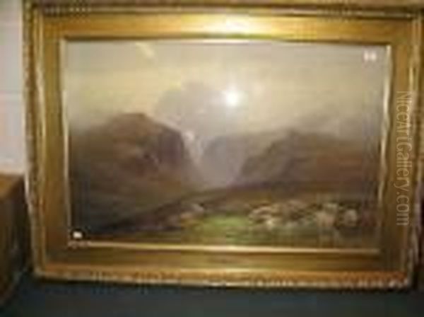 Head Of Glen Nevis Oil Painting by Charles Edward Snr Brittan