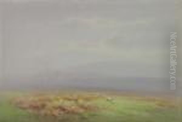 Jnr Oil Painting by Charles Edward Snr Brittan