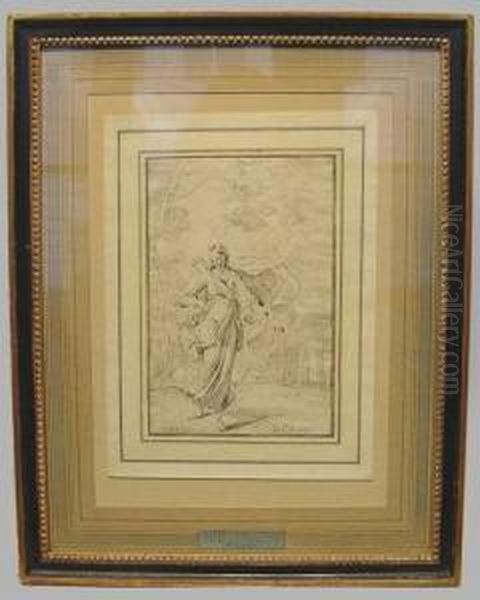 Diana The Huntress With Hound Oil Painting by Francesco Brizio