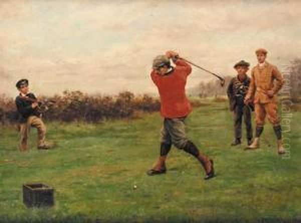 The Drive Oil Painting by Charles Edmund Brock