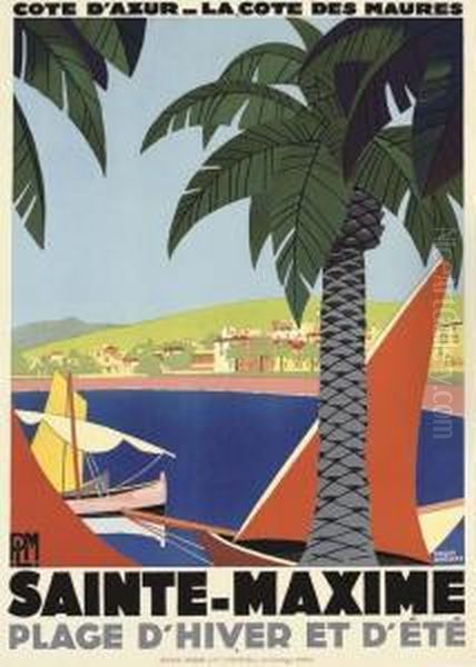 Sainte-maxime Oil Painting by Roger Broders