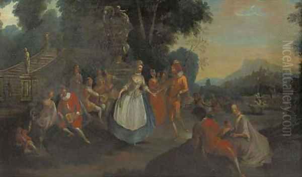A fete champetre Oil Painting by Francois Boucher