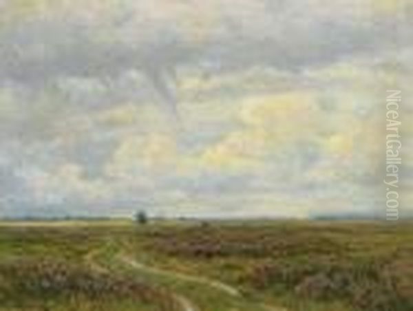 Skansehage Rorvig Oil Painting by Alfred K. Harald Broge