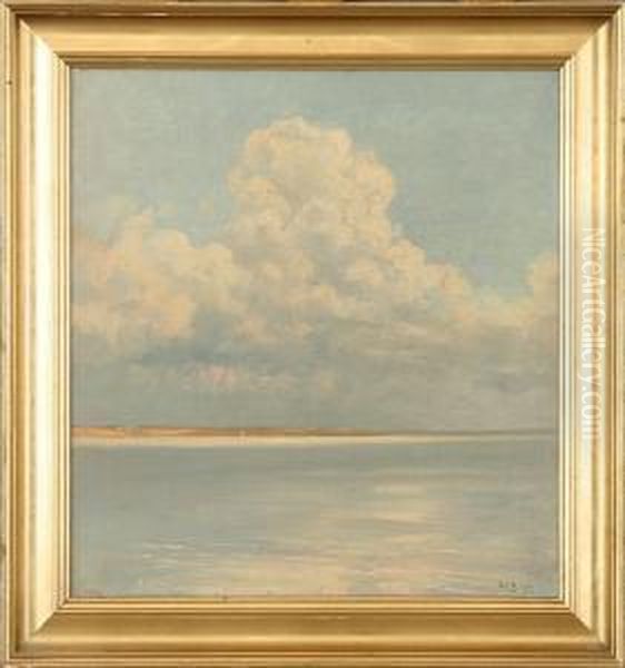 Summer Sky At Lynaes Oil Painting by Alfred K. Harald Broge