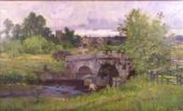 View Ofnewton Poppleford, Devon Oil Painting by John Bromley