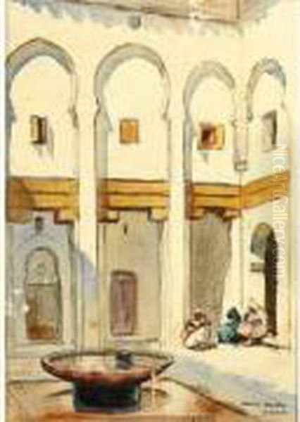 Vue De Meknes Oil Painting by Matteo Brondy