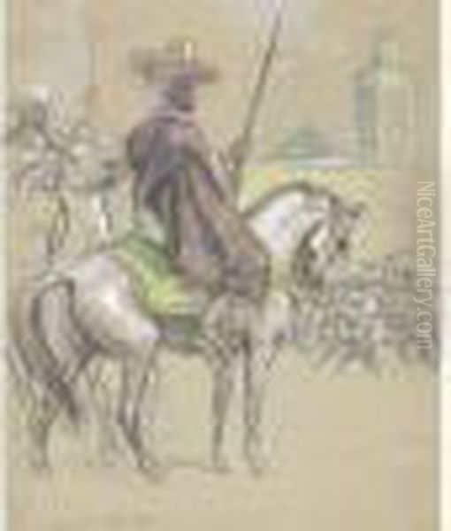 Les Guerriers Oil Painting by Matteo Brondy