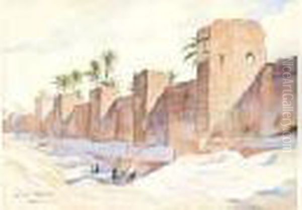 Remparts De Marrakech Oil Painting by Matteo Brondy