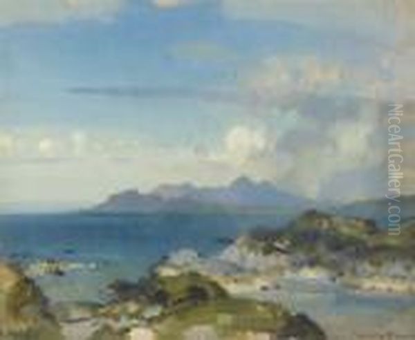 Islands Of The West Oil Painting by John Alfred Arnesby Brown
