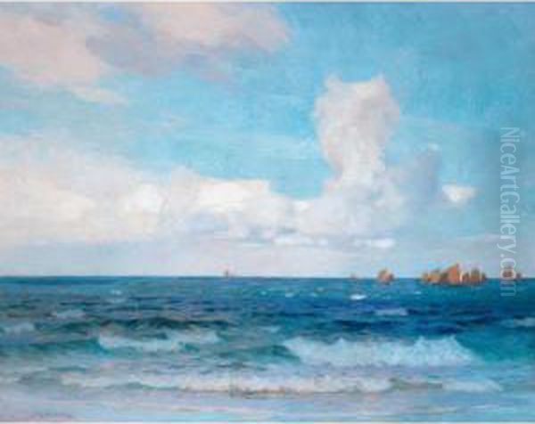 A Fair Wind Oil Painting by John Alfred Arnesby Brown