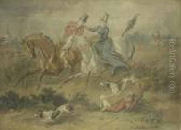 Clearingthe Ditch Oil Painting by Hablot Knight Browne