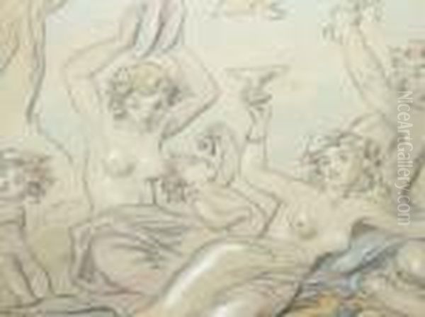 Untitled Oil Painting by Hablot Knight Browne