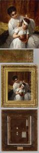 Gefuhlvolle Genreszene Oil Painting by Henriette, Hon. R.I. Browne