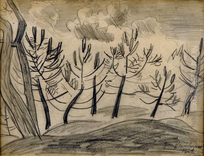 Les Arbres Oil Painting by Jean Brusselmans