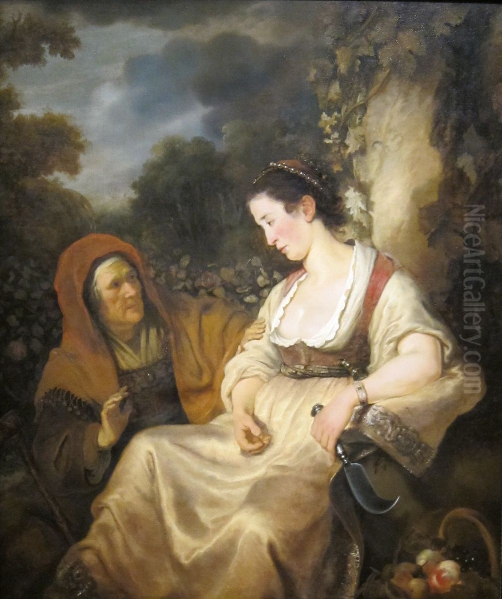 Vertumnus and Pomona Oil Painting by Ferdinand Bol
