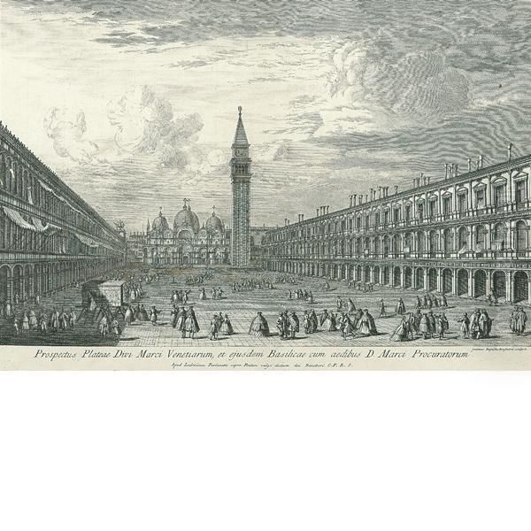Piazza San Marco Con La Basilica E Le Procuratie (dacanaletto) Oil Painting by Giovan Battista Brustolon