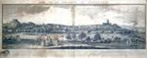 The Southprospect Of Nottingham Oil Painting by Samuel