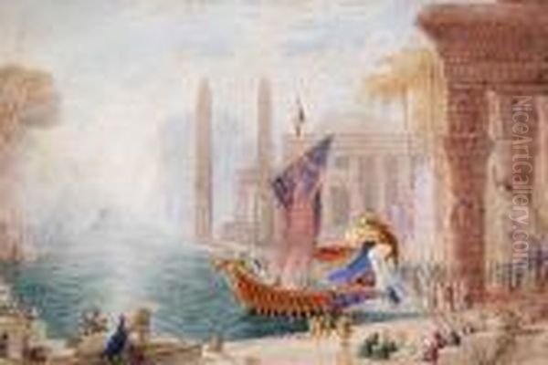 Mythological Tableaux Oil Painting by Charles Frederick Buckley