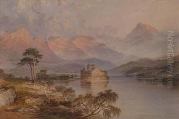 Kilchurn Castle, Loch Awe, Argyleshire Oil Painting by Charles Frederick Buckley