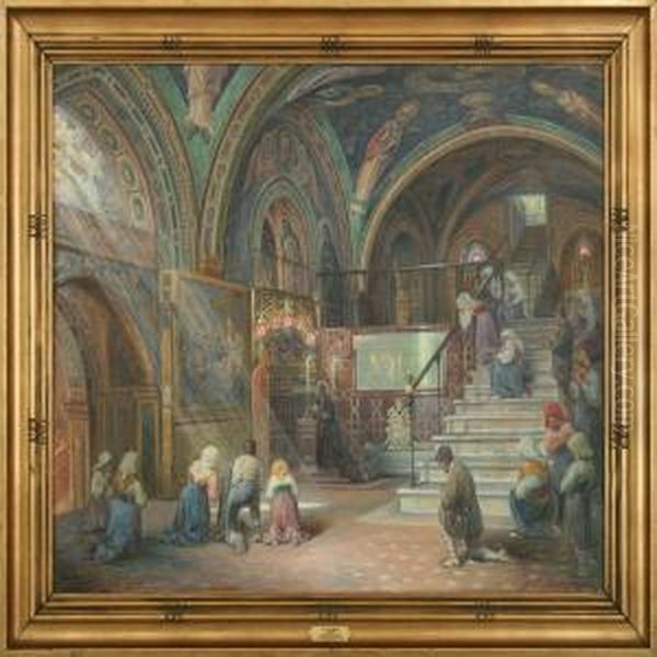 Andagt I Saero Speco Oil Painting by Carl Budtz-Moller