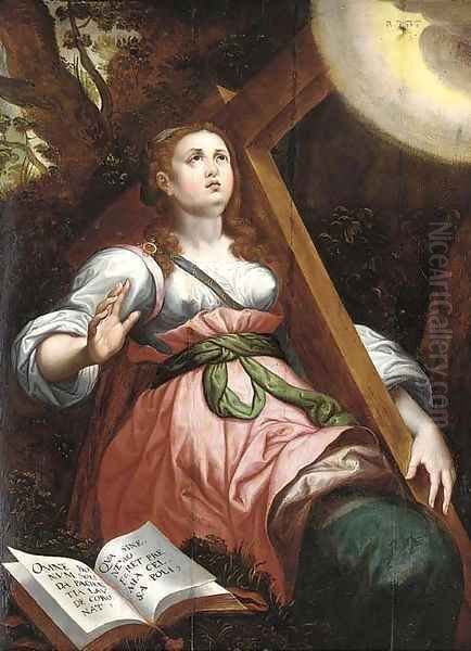 A Personification of Faith Oil Painting by Jacob De Backer