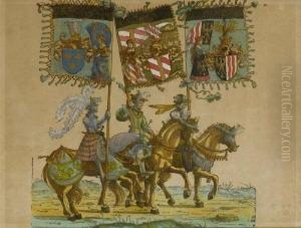 Der Triumph Kaiser Maximilians I. Oil Painting by Hans Burgkmair the elder